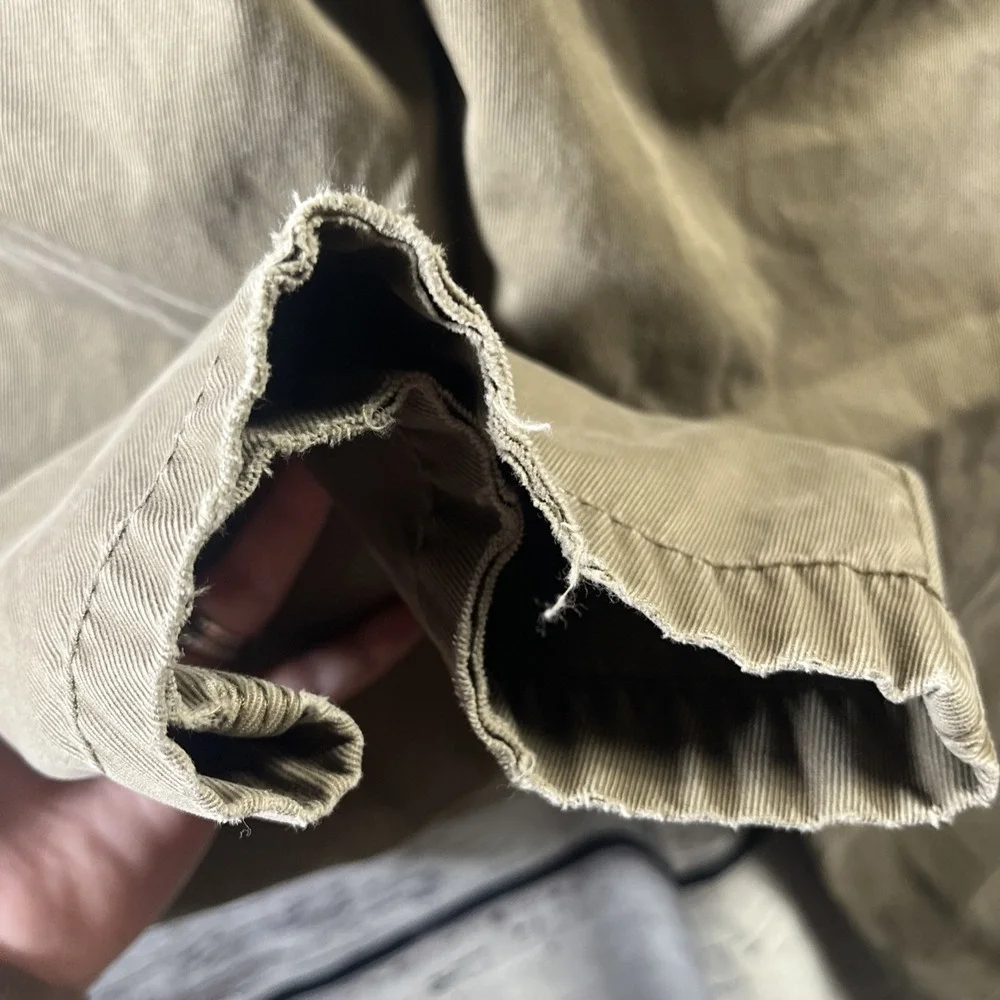 LL Bean Vintage Mens Pants 44x30 Khaki Straight Leg Chino‎ Pants